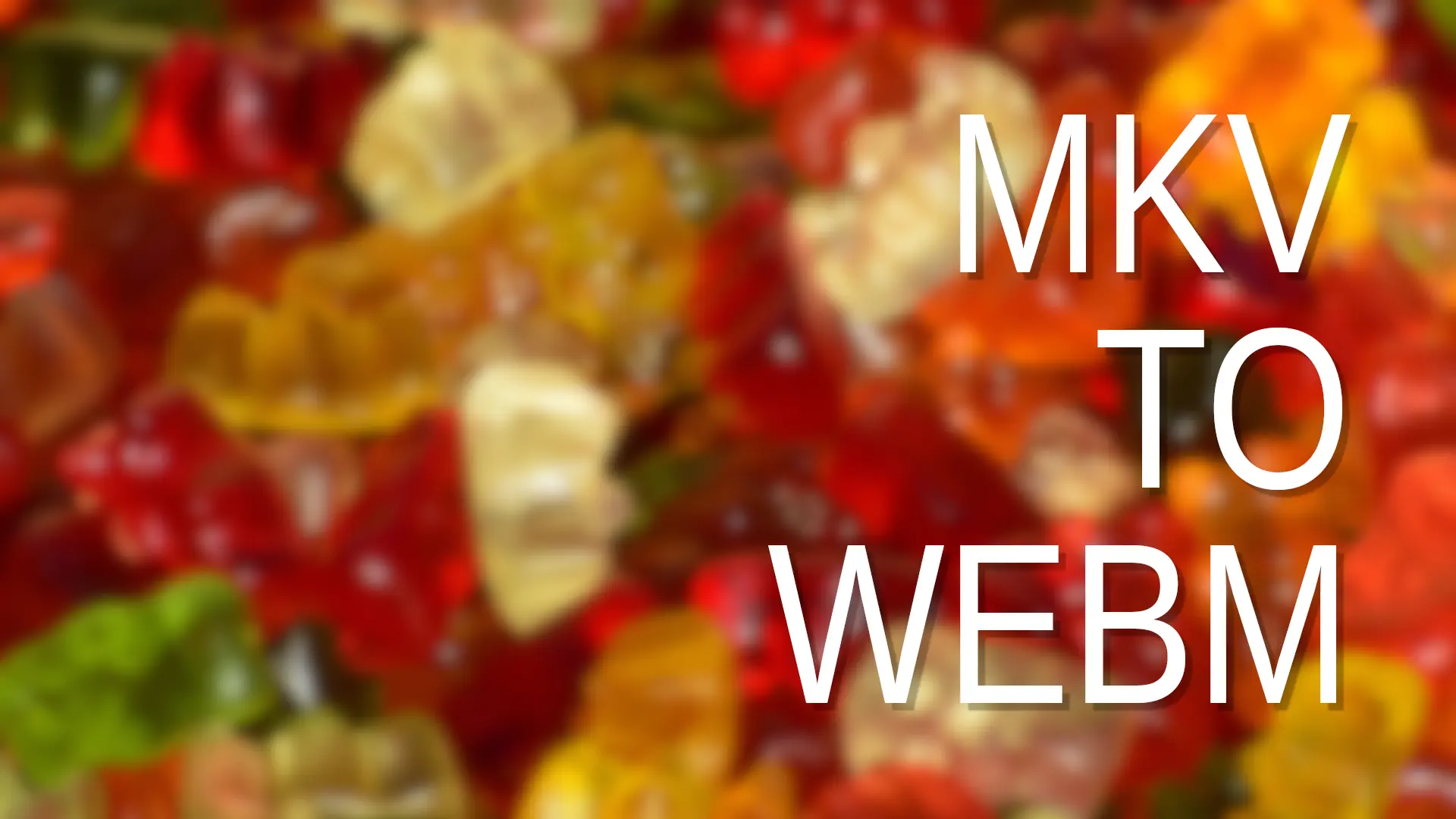 MKV to WEBM